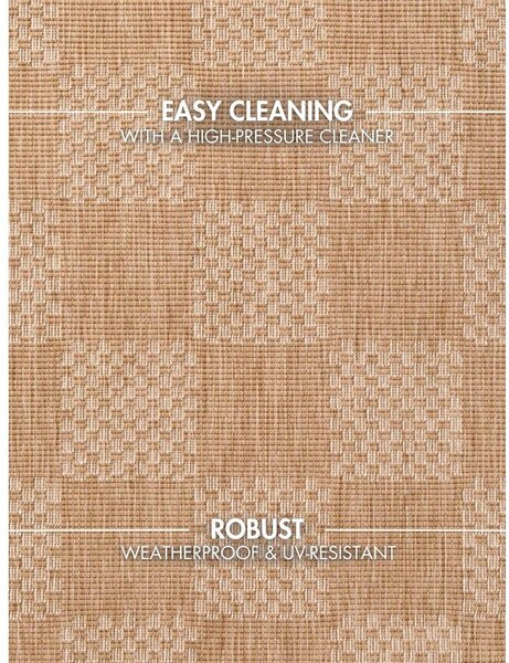Kremno bela/naravna notranja in zunanja preproga 200x300 cm Haringey Dorothy – Ted Baker