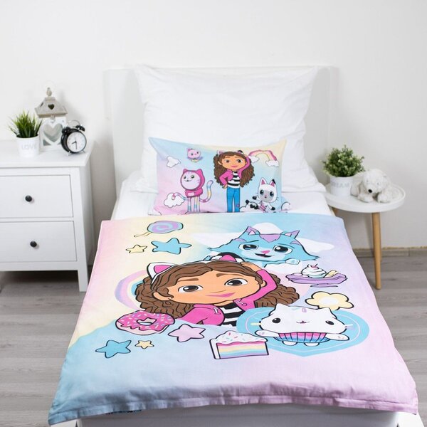 Bombažna otroška posteljnina za otroško posteljico 100x135 cm Gabby's Dollhouse "Sugar Dream" – Jerry Fabrics