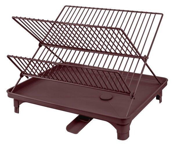 Bordo rdeč dvonadstropni odcejalnik posode 42x29 cm Dry-It – Mette Ditmer Denmark