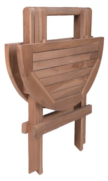 Okrogla vrtna miza iz masivnega tika ø 50 cm Luang – Garden Pleasure