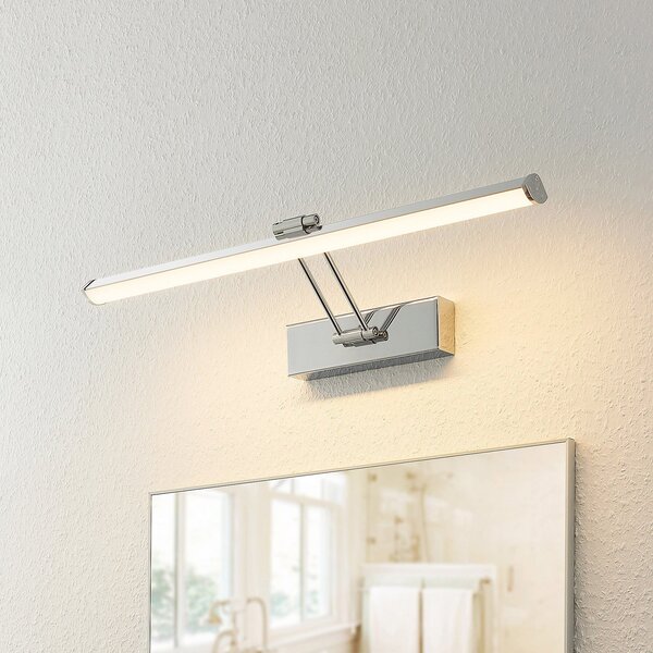 Lindby Sanya LED svetilka za ogledalo, 60 cm, Kovinska, Kopalnica, Kovina, Sodobni