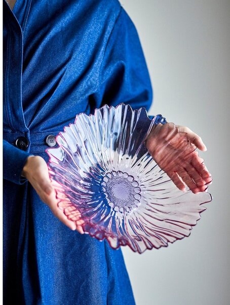 Svetlo rožnata steklena skleda ø 31 cm Mariko – Bloomingville
