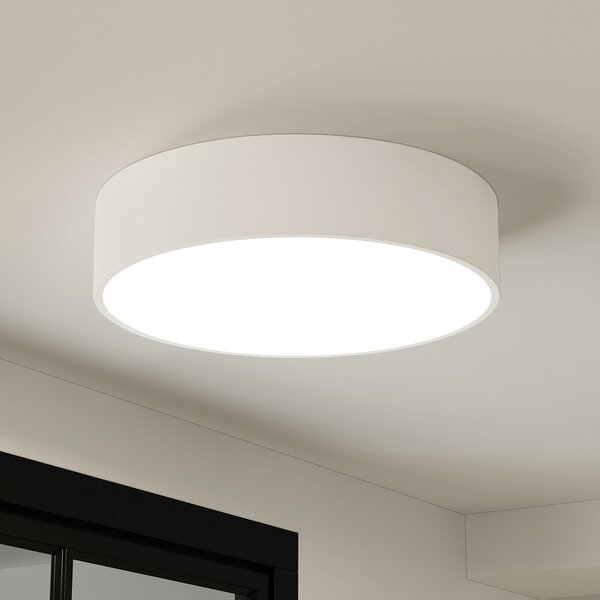 Arcchio LED stropna svetilka Noabelle, Ø 40 cm, bela, kovinska, zatemnjen, Bela, Kuhinja, Kovina, Sodobni