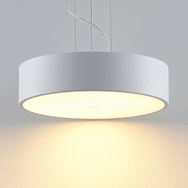 Arcchio LED viseča svetilka Noabelle, Ø 40 cm, bela, kovina, zatemnjen, Bela, Kuhinja, Kovina, Sodobni