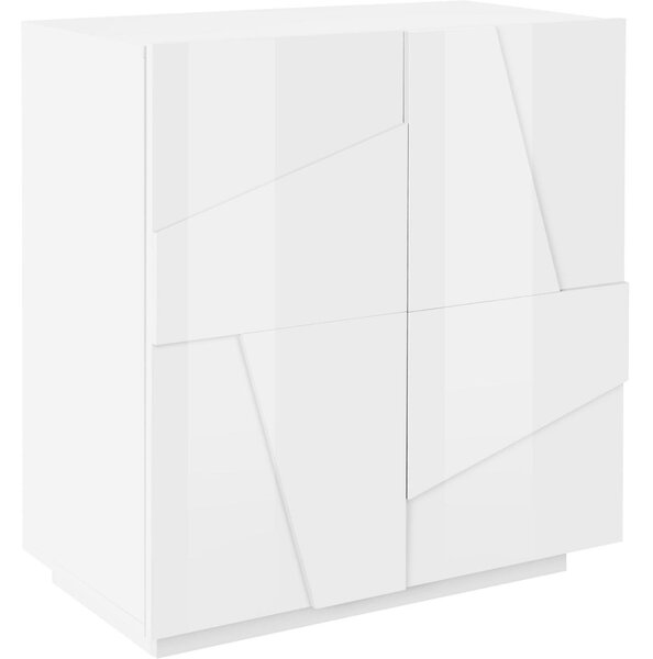 Credenza Ping 80 - 2 ante - Bianco Lucido