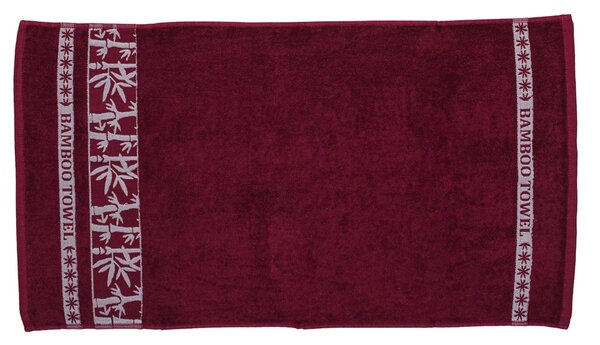 Bambusova brisača BAMBOO 70 x 140 cm vinska, 70% bambus | 30% bombaž