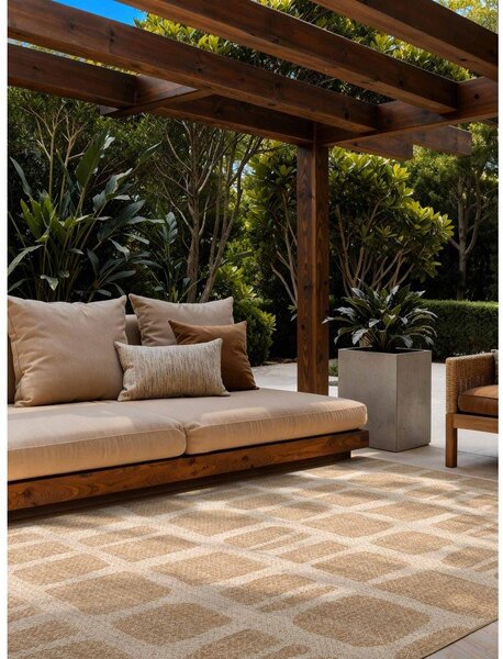 Kremno bela/naravna notranja in zunanja preproga 120x170 cm Haringey Ruskin – Ted Baker
