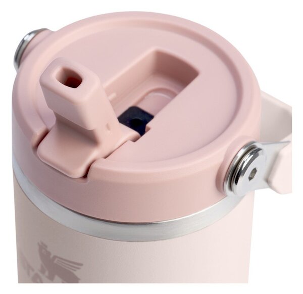 Svetlo rožnata termovka iz nerjavečega jekla 410 ml IceFlow™ Flip Straw 2.0 Tumbler Rose Quartz – Stanley