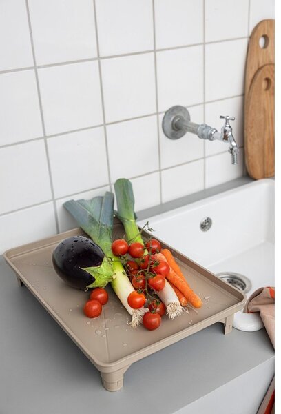 Bež dvonadstropni odcejalnik posode 42x29 cm Dry-It – Mette Ditmer Denmark