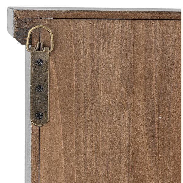 Črna stenska vitrina iz masivne jelke 50x80x14 cm Hazem – Bloomingville