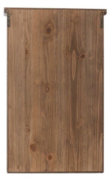Črna stenska vitrina iz masivne jelke 50x80x14 cm Hazem – Bloomingville
