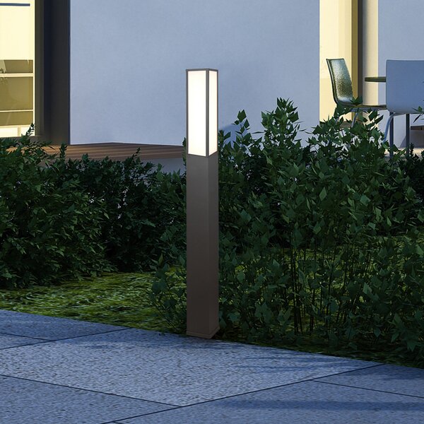 Trio Lighting LED luč za osvetlitev poti Fuerte, antracit, aluminij, IP54, Črna, Kovina, Sodobni