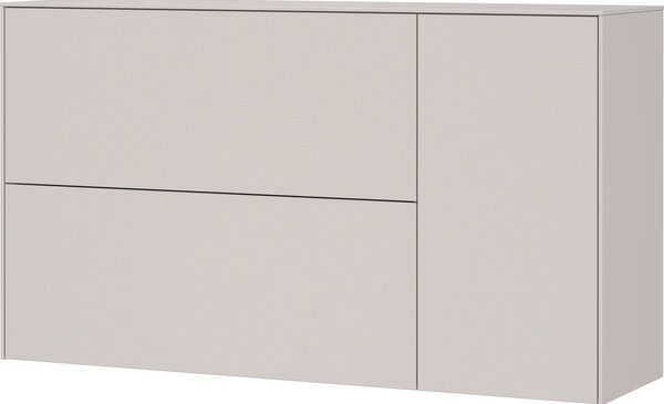 Kremno bela stenska omarica za čevlje 137x78x41 cm – Germania