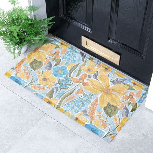 Predpražnik iz PVC-ja 40x70 cm Flowers – Artsy Doormats