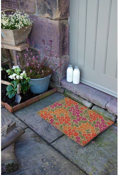 Predpražnik iz kokosovih vlaken 40x60 cm Floral – Artsy Doormats