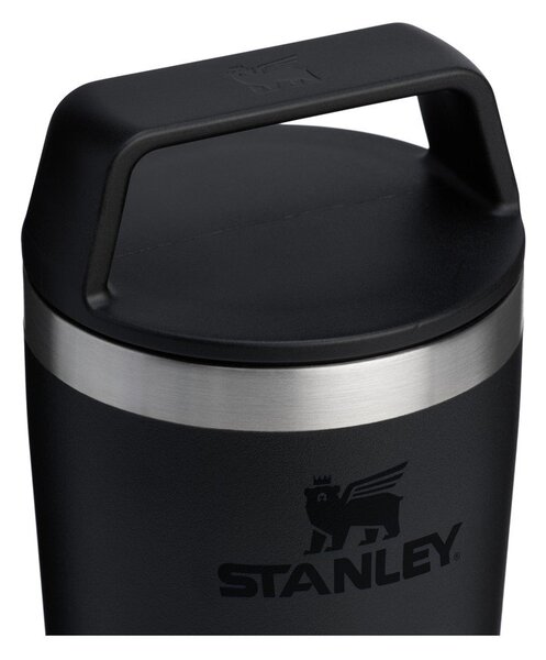 Črn termo lonček iz nerjavečega jekla 230 ml Café-To-Go Travel Mug Black 2.0 – Stanley