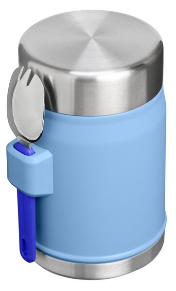 Modra termovka za hrano iz nerjavečega jekla 400 ml Legendary Food Jar + Spork Blue Sky – Stanley