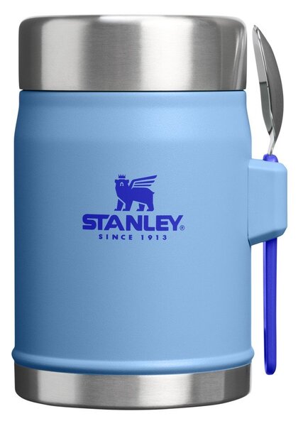 Modra termovka za hrano iz nerjavečega jekla 400 ml Legendary Food Jar + Spork Blue Sky – Stanley