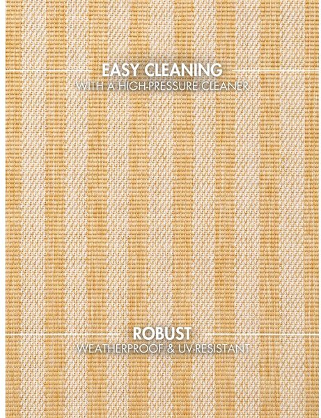 Oker rumena/kremno bela notranja in zunanja preproga 120x170 cm Haringey Linley – Ted Baker