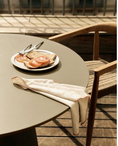 Betonska zunanja jedilna miza Kave Home Itai, ⌀ 90 cm
