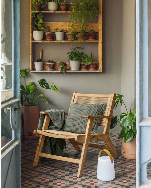 Belo-rjava zunanja svetilka Kave Home Dialma