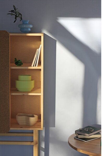 Knjižna omara iz borovega lesa 70x142 cm Slide - Karup Design
