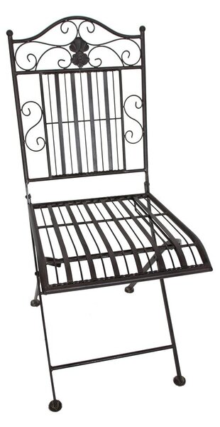 Temno rjava kovinska vrtna jedilna garnitura za 2 osebi – Garden Pleasure