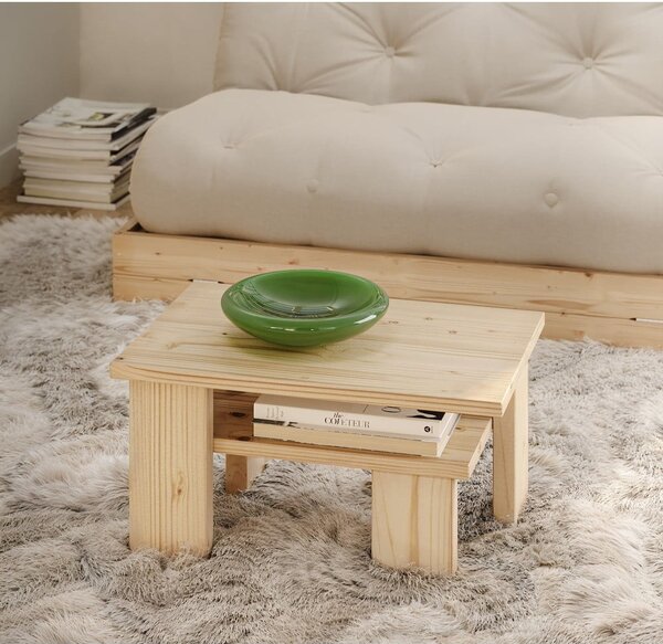 Klubska mizica iz masivnega bora v naravni barvi 45x68 cm Japan – Karup Design