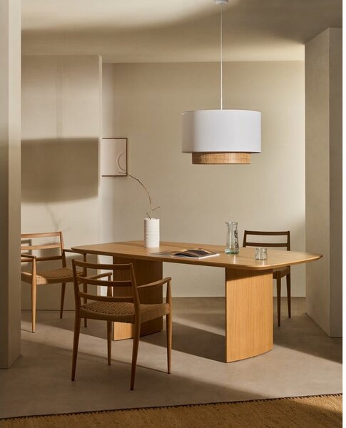 Belo tekstilno senčilo ø 60 cm Erna – Kave Home