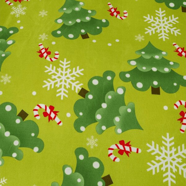 Posteljnina mikroflanel CHRISTMAS TREE zelena Dimenzije posteljnine: 70 x 90 cm | 140 x 220 cm