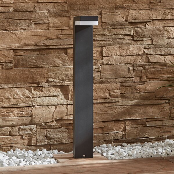 Lindby LED svetilo za pot Dionys, višina 70 cm, antracitna barva, kovina, Črna, Kovina, Sodobni