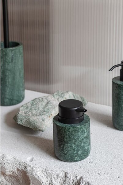 Temno zelen marmorni dozirnik za milo 200 ml Marble – Mette Ditmer Denmark
