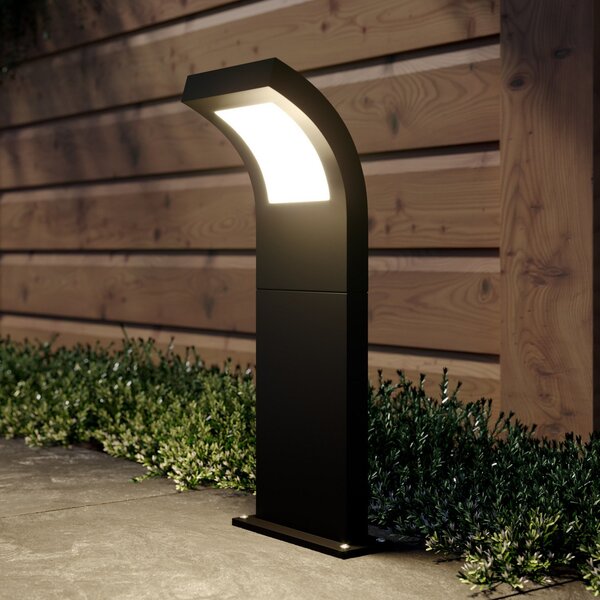 Arcchio Advik LED projektor, IP65, 60 cm, antracit, kovina, Črna, Aluminij, Sodobni