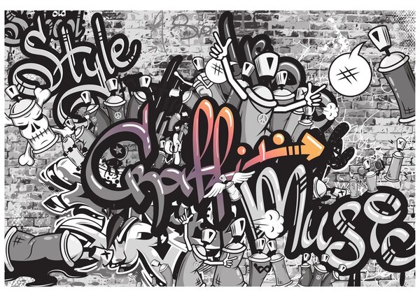 Tapeta moderna grafiti umetnost