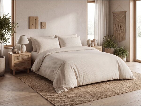 Bombažna posteljnina SOFT STRIPES bež Dimenzije posteljnine: 70 x 80 cm | 140 x 200 cm