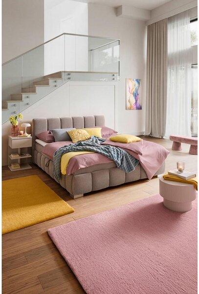 Mömax Boxspring Postelja Elaris, Sivorjava, 180x200