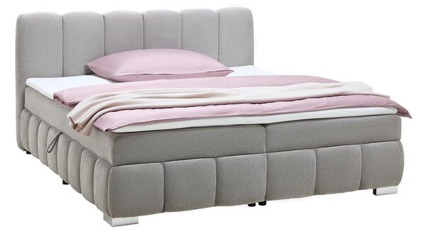 Mömax Boxspring Postelja Elaris, Sivorjava, 180x200