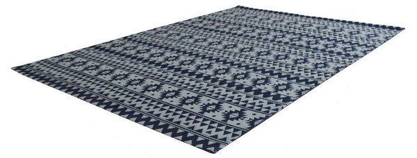 RAVNO TKANA PREPROGA 80/150 cm taftano modra