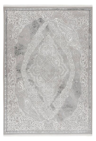 TEKAČ 80/150 cm tkano srebrne barve