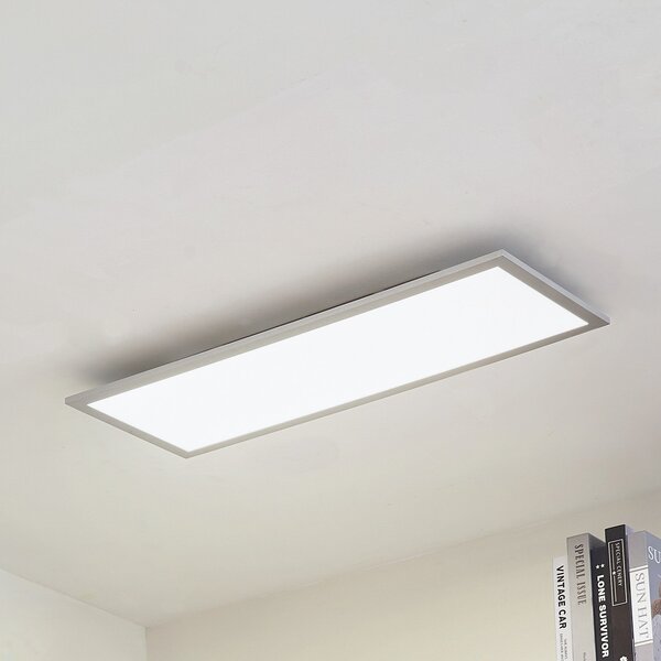 Arcchio LED plošča Lyndra, 80 cm, srebrna, aluminijasta, z možnostjo, zatemnjen, Kovinska, Dnevna soba / jedilnica, Aluminij, Sodobni