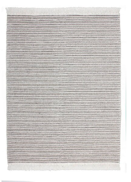 RAVNO TKANA PREPROGA Natura 120/170 cm tkano siva, naravne barve