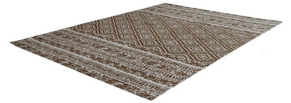 RAVNO TKANA PREPROGA 80/150 cm taftano rjava