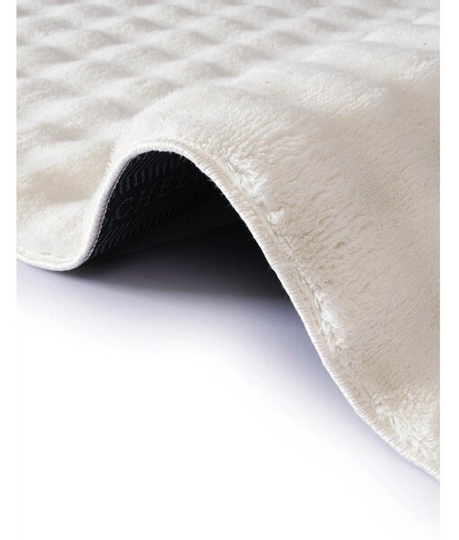 Slonokoščena pralna preproga 120x170 cm Bubble Emarald – Mila Home
