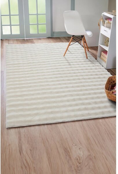 Slonokoščena pralna preproga 120x170 cm Bubble Emarald – Mila Home