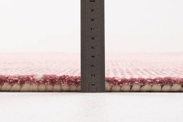 ROČNO TKANA PREPROGA 160/230 cm taftano roza