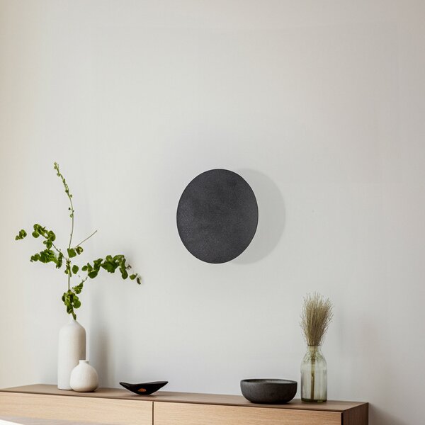 TK Lighting Stenna svetilka Lunia New, črna, Ø 20 cm, zatemnjen, Črna, Dnevna soba / jedilnica, Kovina
