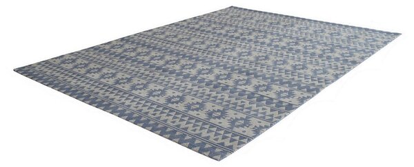 RAVNO TKANA PREPROGA 80/150 cm taftano svetlo modra