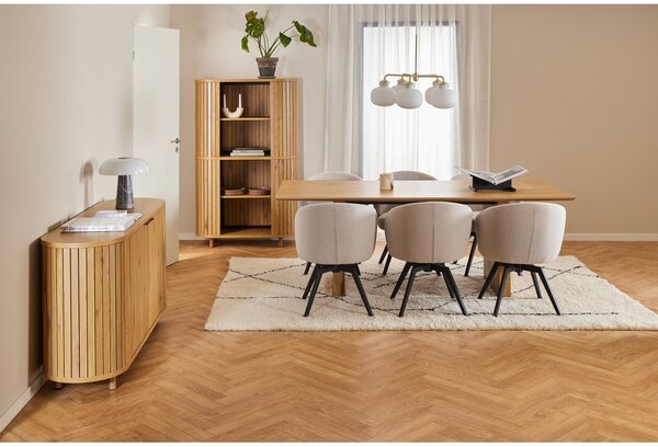 Komoda v hrastovem dekorju v naravni barvi 160x80x45 cm Colima – Actona
