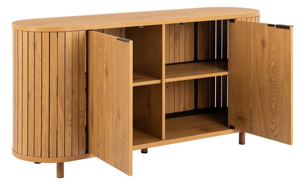 Komoda v hrastovem dekorju v naravni barvi 160x80x45 cm Colima – Actona