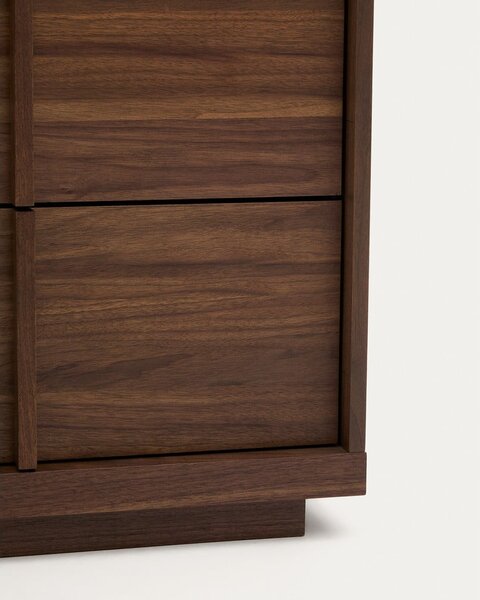 Rjava komoda v orehovem dekorju 100x78x50 cm Onix – Kave Home